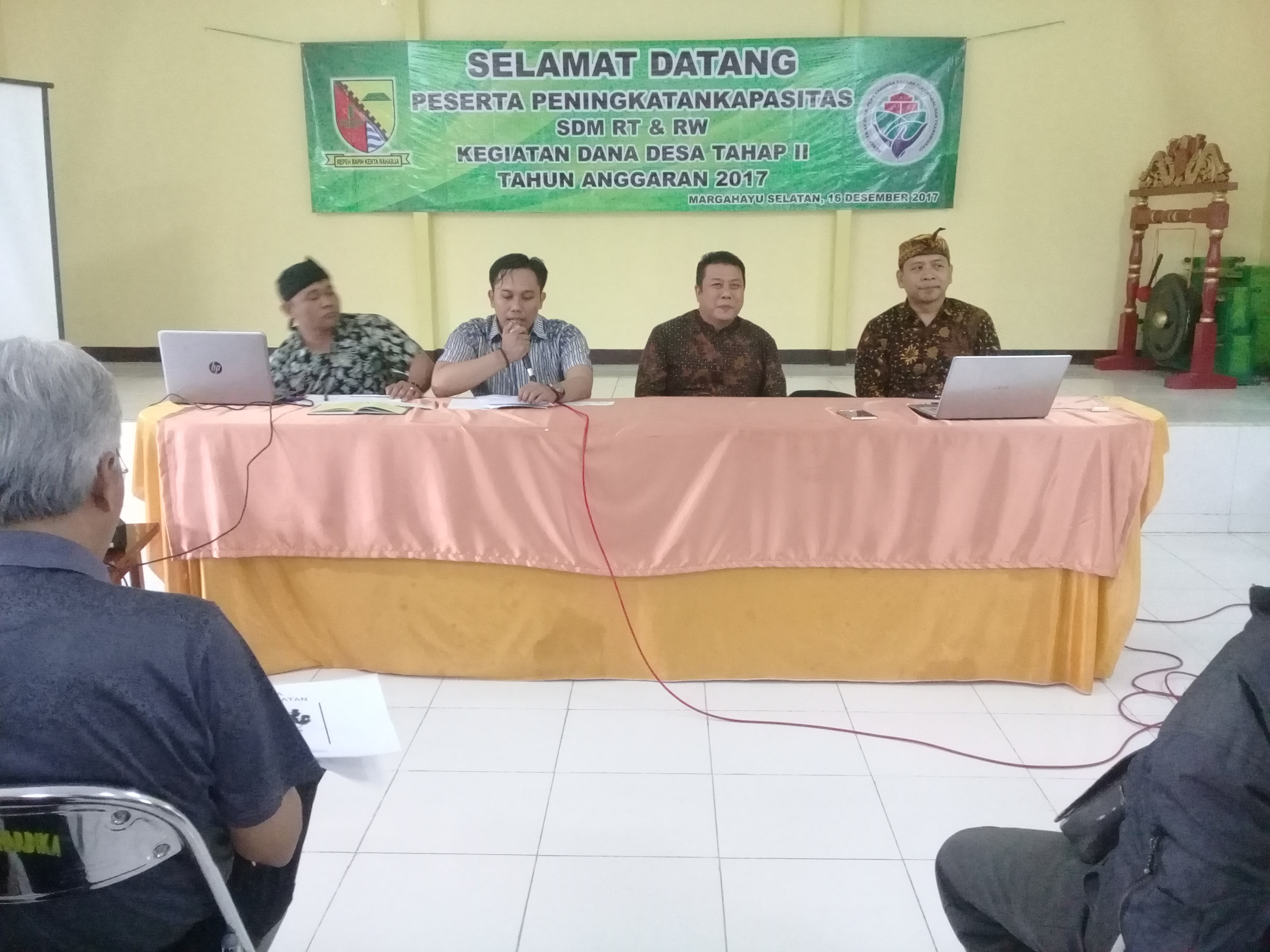 Pelatihan Peningkatan SDM RT & RW