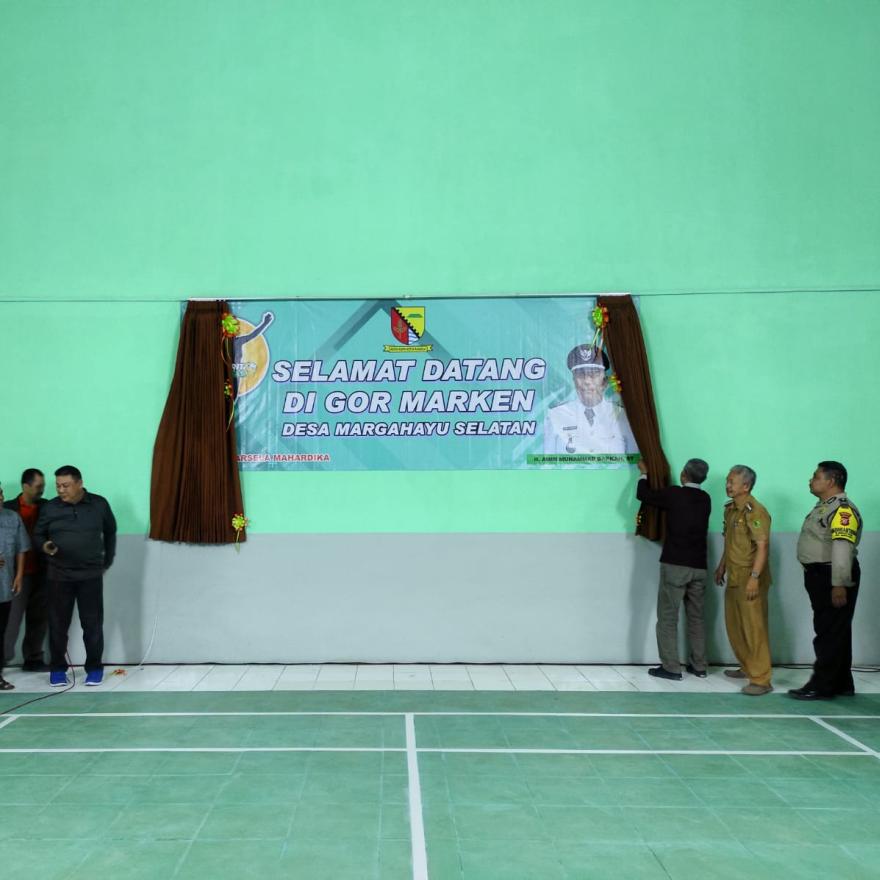 PERESMIAN GOR DESA MARGAHAYU SELATAN 